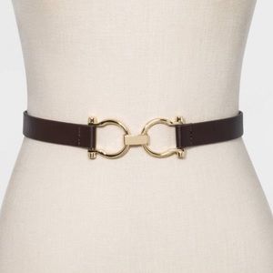 a new day Horseshoe Buckle Faux Leather Belt